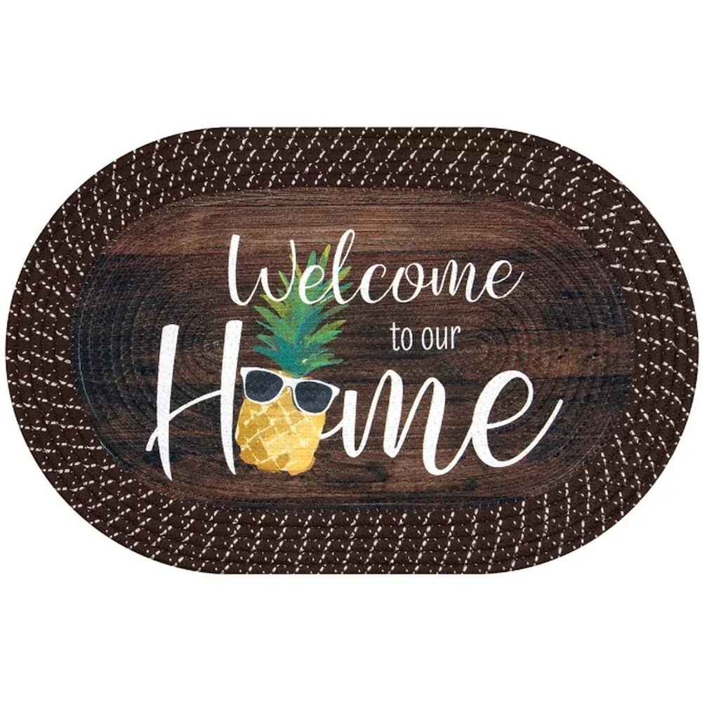 Oval Braided Kitchen Accent Rug (18